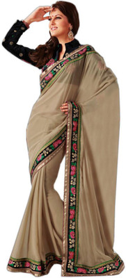 

Indian Wear Online Printed Fashion Pure Chiffon Saree(Multicolor), Multicolor343
