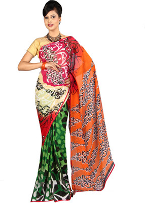 

Anushree Saree Self Design Fashion Georgette Saree(Multicolor), Maroon