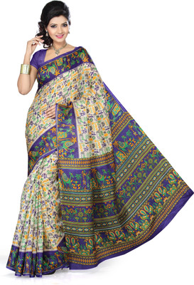 

Ishin Printed Fashion Art Silk Saree(Multicolor)