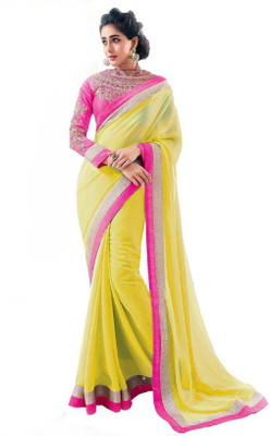 

Parishi Fashion Printed Bollywood Georgette Saree(Multicolor)