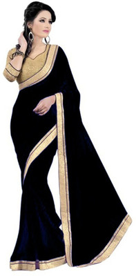 

Helixenterprise Self Design Bollywood Handloom Chiffon Saree(Black)
