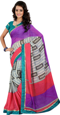 

Khoobee Self Design, Printed Fashion Georgette Saree(Multicolor)