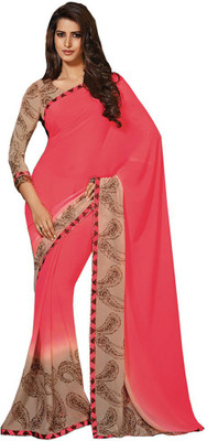 

Party Wear Dresses Printed Fashion Pure Chiffon Saree(Multicolor), Multicolor471