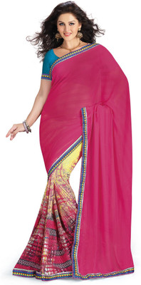 

Ridham Sarees Printed Fashion Handloom Georgette Saree(Multicolor)