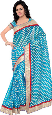 

Gunjan Creations Self Design Fashion Viscose Saree(Pack of 2, Blue)
