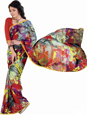 

Ridham Sarees Printed Daily Wear Handloom Chiffon Saree(Multicolor)