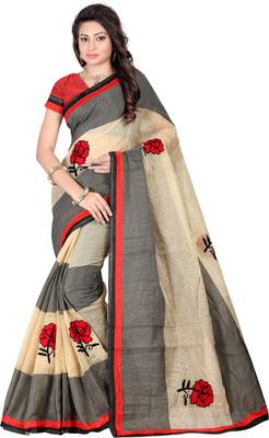 Bunny Sarees Embroidered Bollywood Cotton Saree