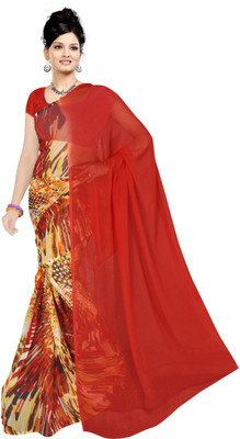 

Vardan Prints Printed Fashion Chiffon Saree(Red)