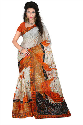 

Anushree Saree Printed Fashion Dupion Silk Saree(Multicolor)