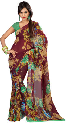 

Indian Wear Online Printed Fashion Georgette Saree(Multicolor), Multicolor48