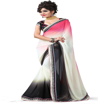 

Stylo Designer Self Design Fashion Handloom Georgette Saree(Multicolor)