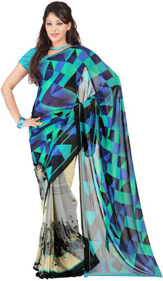 

Party Wear Dresses Printed Fashion Art Silk Saree(Multicolor), Multicolor233