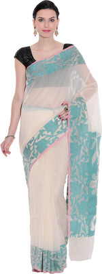 

Kataan Bazaar Woven Banarasi Handloom Art Silk Saree(Beige)