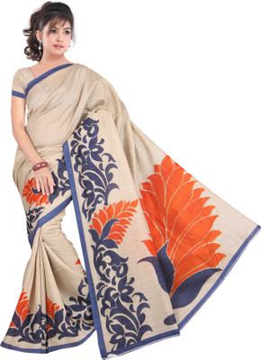 

Gugaliya Floral Print Bollywood Art Silk Saree(Multicolor)