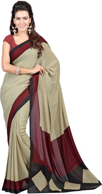 

Goodfeel Polka Print Fashion Crepe Saree(Maroon, Black, Brown), Multicolor