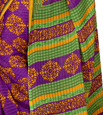 

Jiya Self Design, Printed Fashion Georgette Saree(Purple, Multicolor), Multicolor;purple