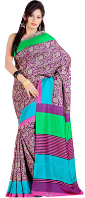 

Gugaliya Printed Fashion Art Silk Saree(Multicolor)