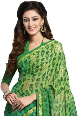 

Vishal Printed Bollywood Georgette Saree(Green)