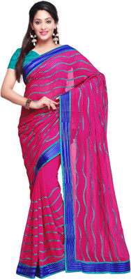 

Vishal Self Design Bollywood Chiffon Saree(Pink)