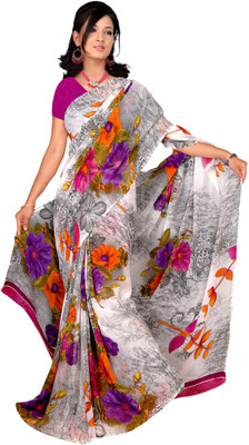 

Khushali Self Design, Printed Fashion Georgette Saree(Multicolor)
