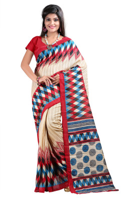 

Anushree Saree Self Design Bhagalpuri Khadi Saree(Multicolor)
