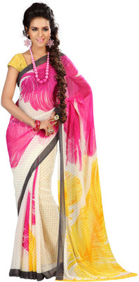 

Indian Wear Online Printed Fashion Georgette Saree(Multicolor), Multicolor41