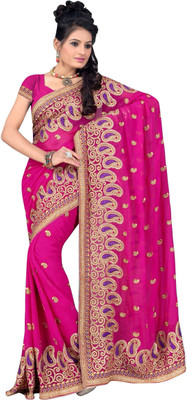 

Aarti Saree Embroidered Fashion Georgette Saree(Blue)