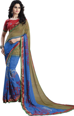 

Saara Printed Fashion Georgette Saree(Multicolor)