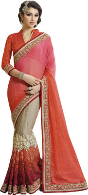 

Saara Embroidered Fashion Chiffon Saree(Multicolor)