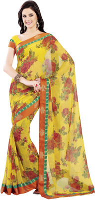

Vishal Solid Fashion Georgette Saree(Yellow)
