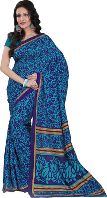 

Sunaina Printed Mysore Art Silk Saree(Blue)