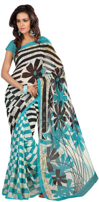 

Indian Wear Online Printed Fashion Georgette Saree(Multicolor), Multicolor14