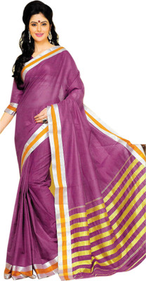 

Aswani Self Design Fashion Cotton Saree(Pink, Gold, White), Gold;pink;white