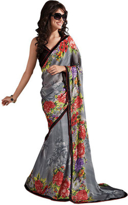 

Party Wear Dresses Printed Fashion Pure Chiffon Saree(Maroon)