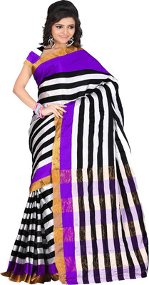 

Sanju Sarees Self Design Kota Doria Kota Cotton Saree(Blue)