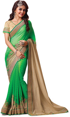 

Ridham Sarees Printed Hand Batik Pure Georgette Saree(Multicolor)