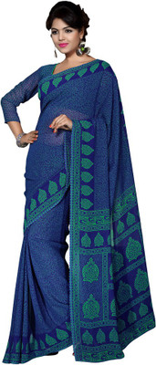 

Sunaina Printed Mysore Crepe Saree(Multicolor)