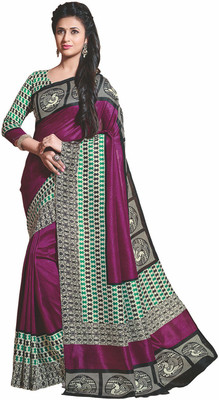 

Sunaina Printed Fashion Silk Cotton Blend Saree(Multicolor)