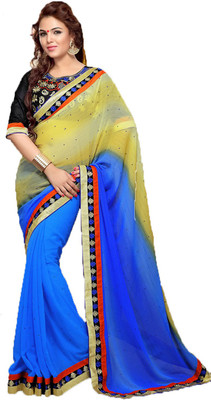 

Indian Wear Online Embroidered Fashion Net Saree(Multicolor)