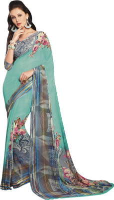 

Vishal Self Design Bollywood Georgette Saree(Green)