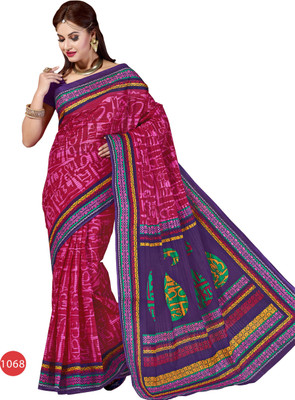 

Hi-Choice Self Design Fashion Cotton Saree(Magenta)