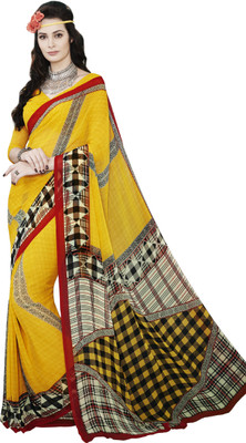 

Ewows Printed Fashion Georgette Saree(Pink)
