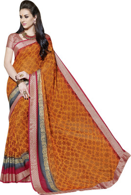 

Vishal Solid Fashion Viscose Saree(Orange)