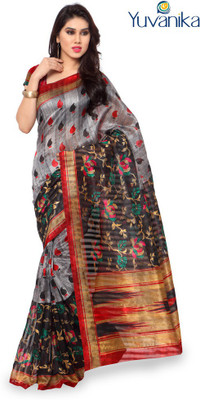 

Sunaina Printed Bhagalpuri Art Silk Saree(Multicolor)