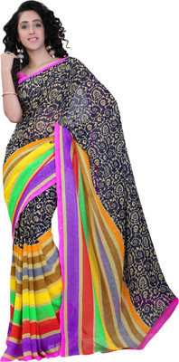 

Khushali Self Design, Printed Fashion Georgette Saree(Beige, Blue, Pink, Multicolor), Beige;blue;multicolor;pink