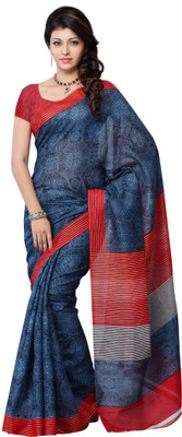 

JTInternational Printed Fashion Art Silk Saree(Multicolor), Multi color
