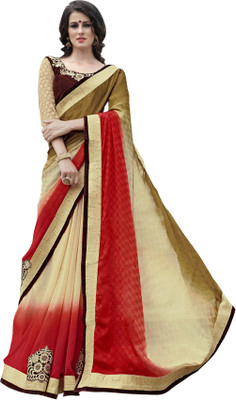 

Lovelylook Embroidered Fashion Georgette Saree(Multicolor)