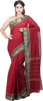 

Goodway Striped Madurai Cotton Saree(Maroon)