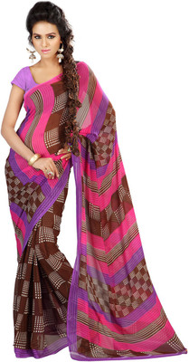 

Indian Wear Online Printed Fashion Georgette Saree(Multicolor), Multicolor33