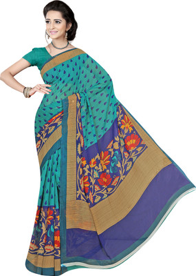 

Khushali Self Design, Printed Fashion Georgette Saree(Multicolor), Dark turquoise;multi